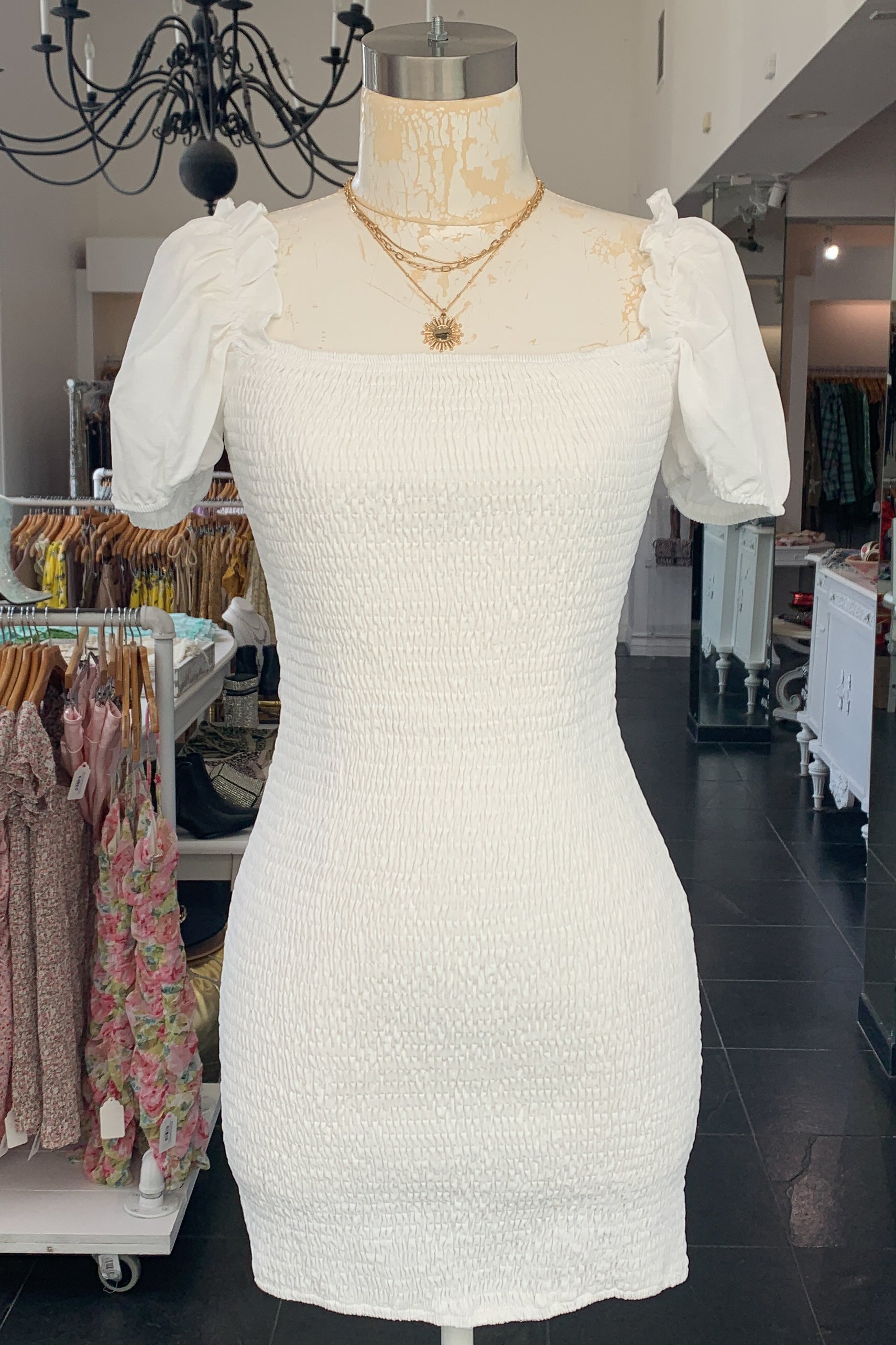 Rosalind Dress-White