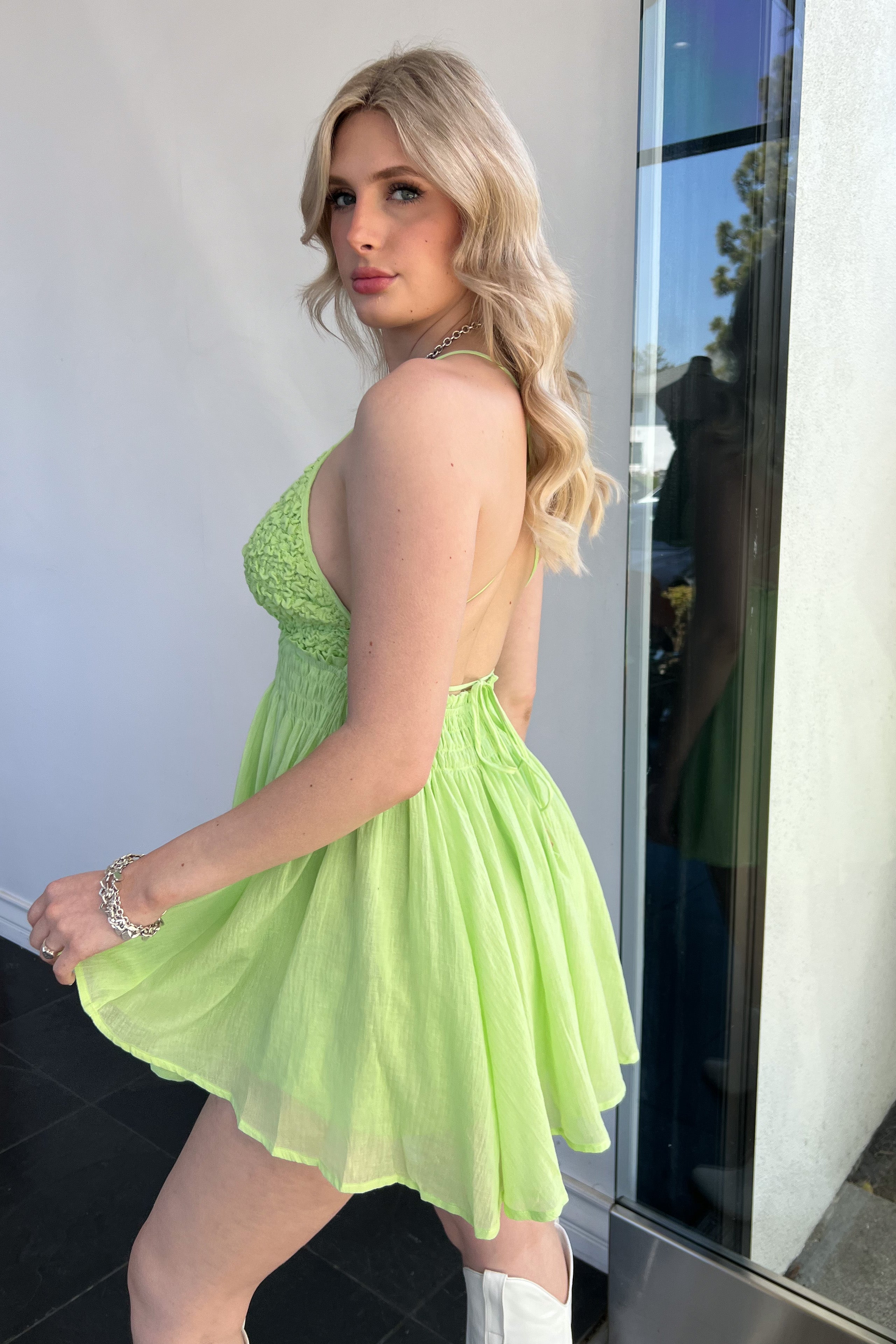 Lime In The Coconut Dress-Lime