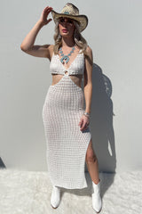 Soak Up The Sun Maxi Dress-Off White
