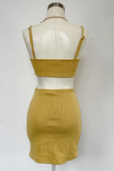 Tulum Mini Dress-Yellow