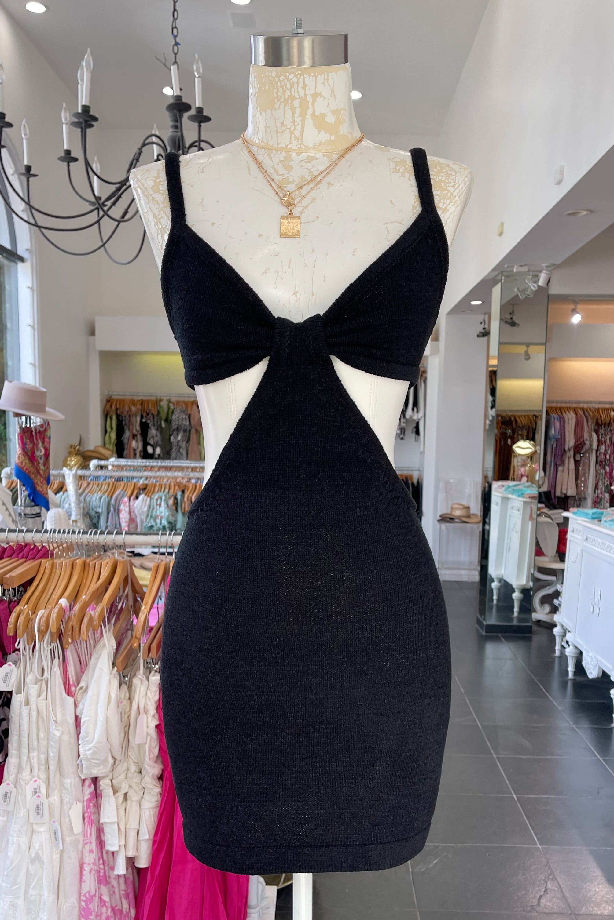 Tulum Mini Dress-Black