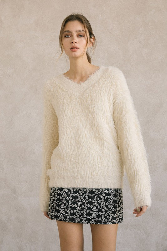 Let It Snow Sweater-Ivory