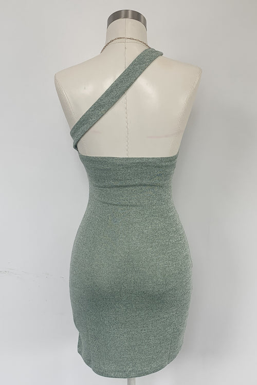 On The Verge Dress-Green