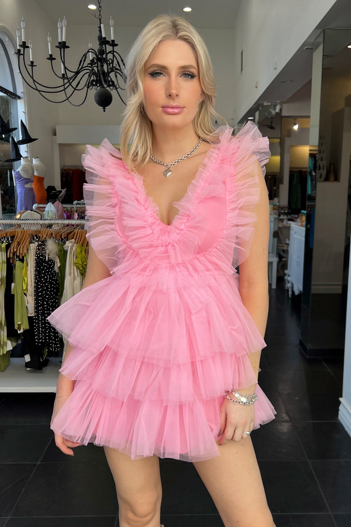 Babygirl Dress-Candy Pink