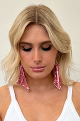 Electric Cowgirl Earrings-Pink