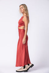 Ruby Rose Midi Dress-Ready Red