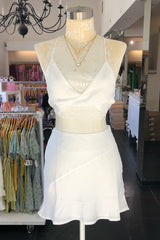 Summer In Paris Dress Set-White