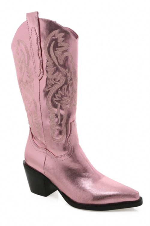 Billini Danilo Western Boot-Pink Metallic