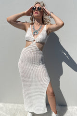 Soak Up The Sun Maxi Dress-Off White