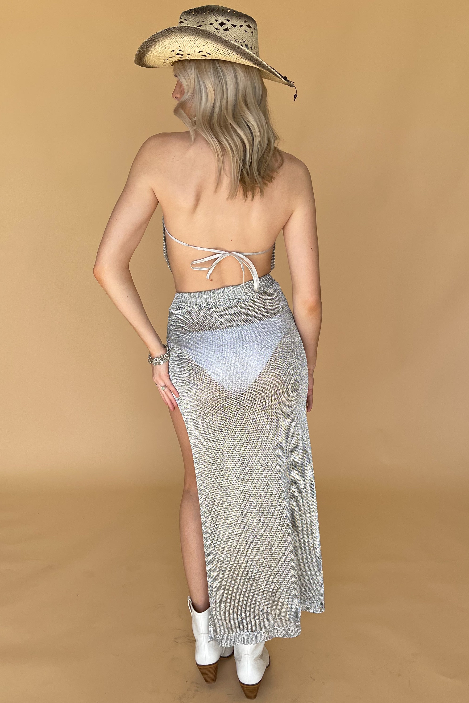 Desert Mirage Skirt-Silver