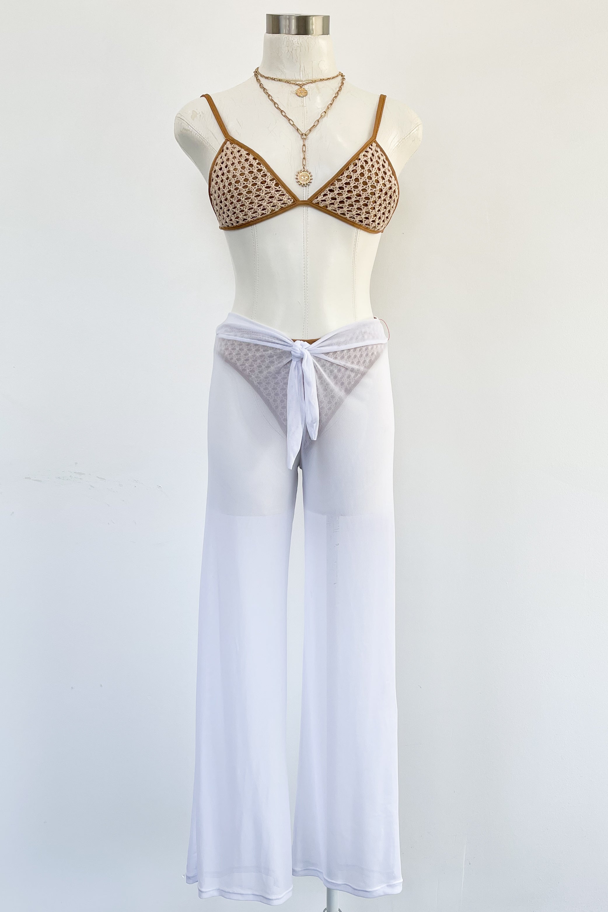 Always On Vacay Pants-White
