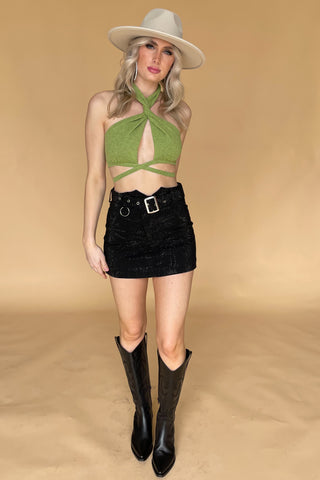 Austin Nights Top-Kelly Green