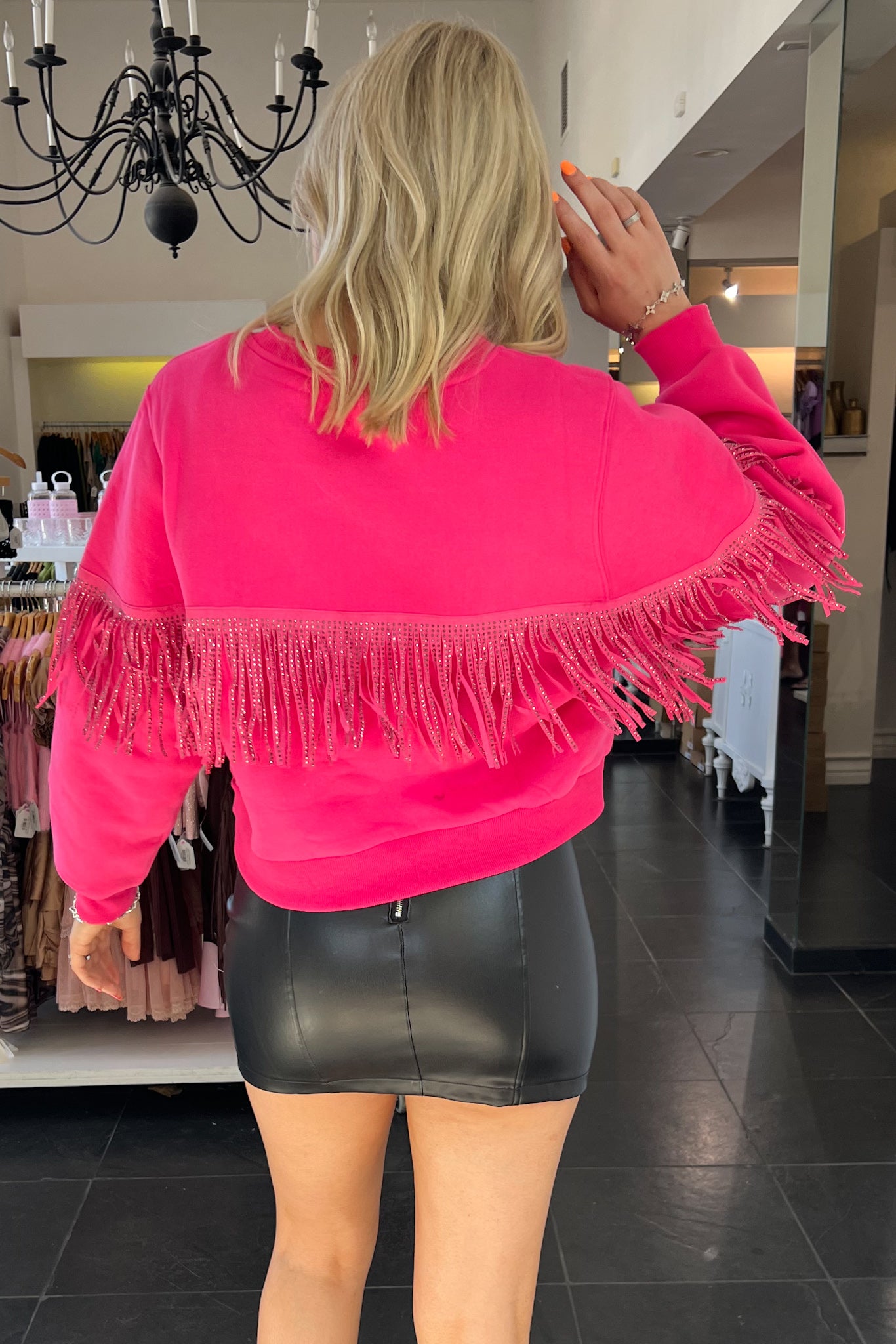 Nashville Sweatshirt-Hot Pink