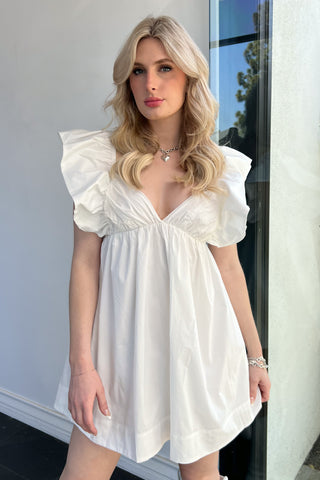 Positano Dress-White