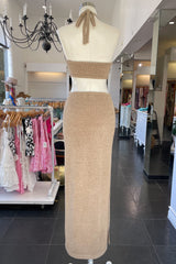 Riviera Maxi Dress-Taupe