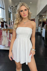 Brunch In Rome Dress-White