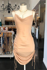 Three Way Dress-Champagne