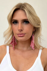 Electric Cowgirl Earrings-Pink