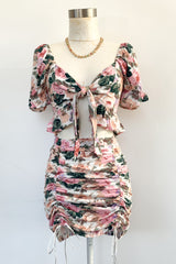 Meredith Dress Set-Pink Floral