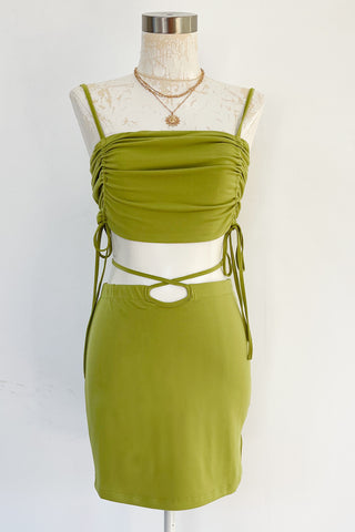 Cypress Dress Set-Green Floral