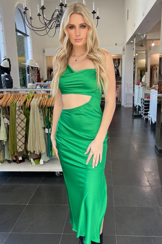 Feel The Vibe Dress-Green