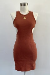 Show You Off Dress-Clay