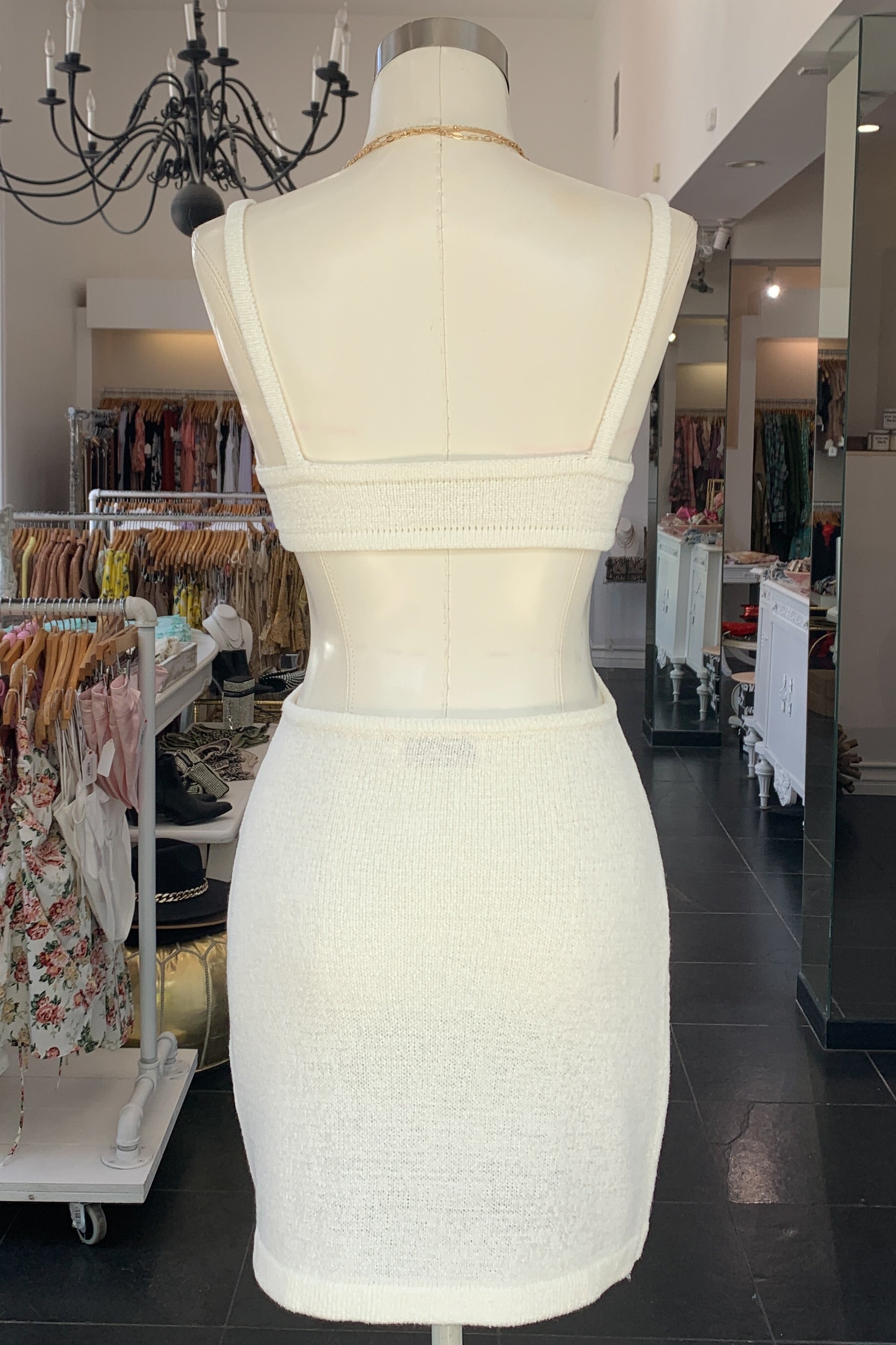 Tulum Mini Dress-Off White