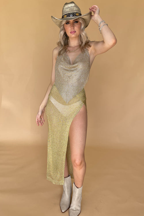Desert Mirage Skirt-Gold